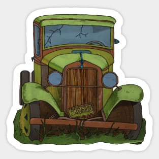 Vintage Car Sticker